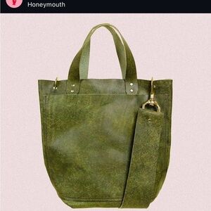 Handmade leather tote